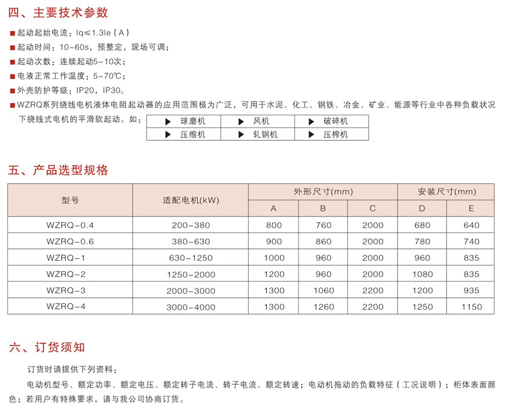 WZRQ系列高低壓繞線電機(jī)液體電阻起動(dòng)器